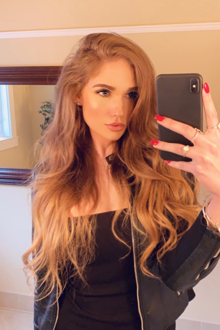 Morgan in a black jacket